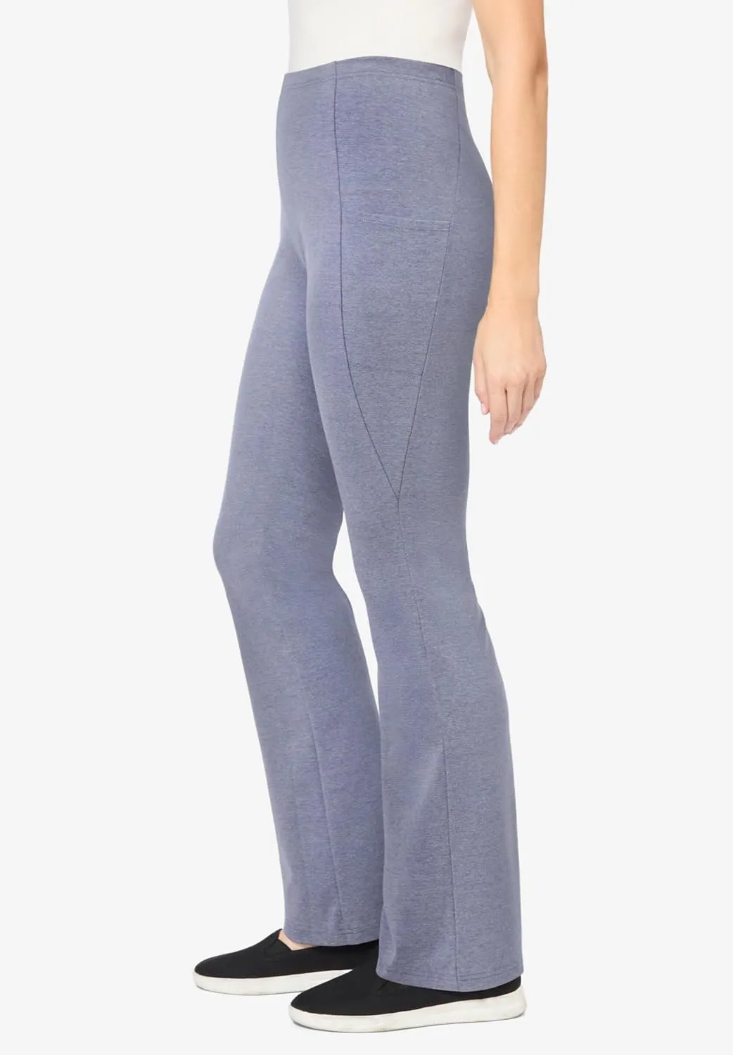 Woman Within Plus Size Petite Pocket Bootcut Legging