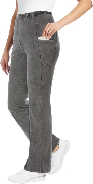 Woman Within Plus Size Petite Pocket Bootcut Legging