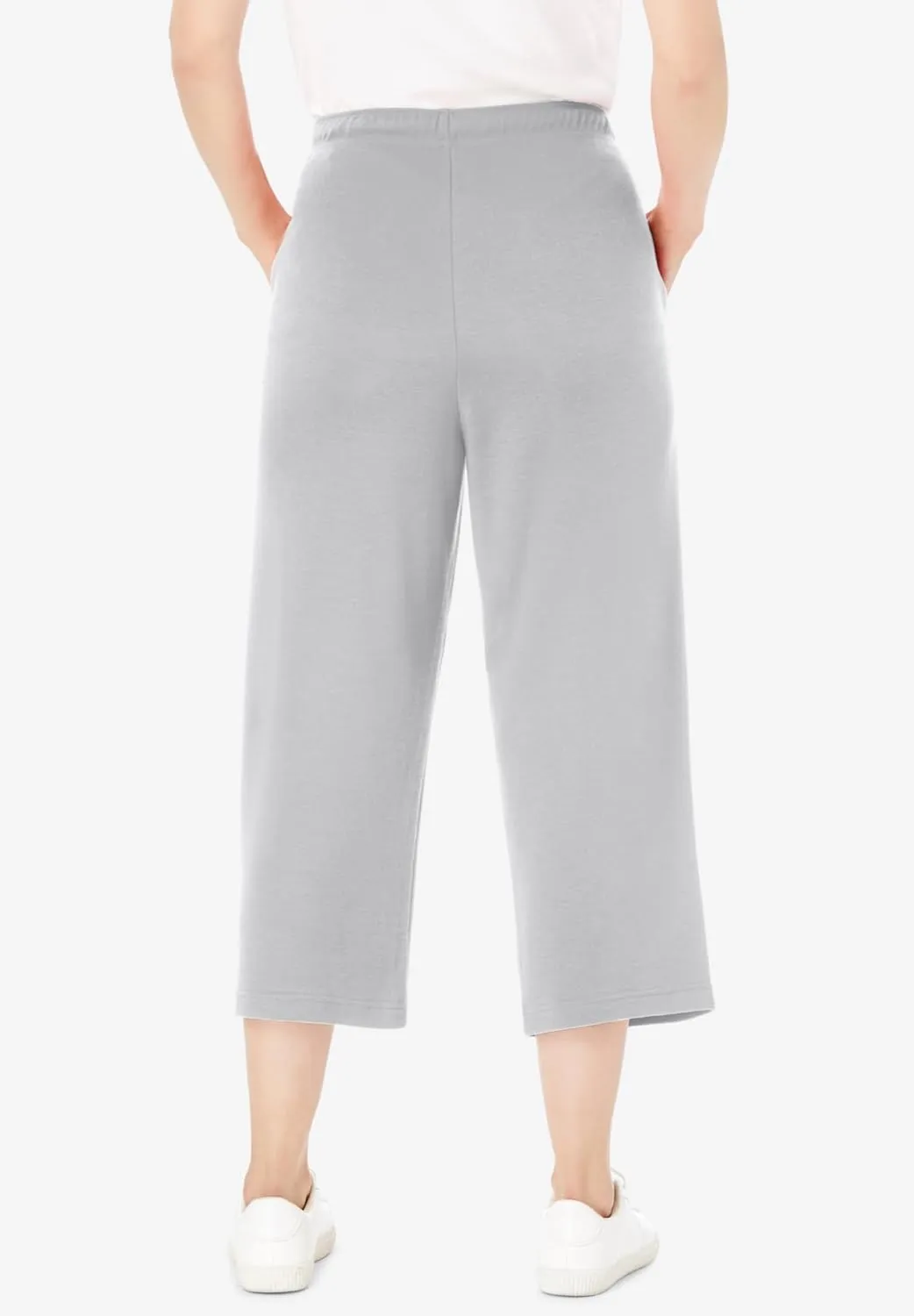 Woman Within Plus Size Sport Knit Capri Pant