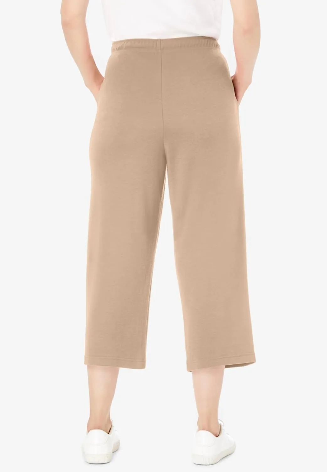 Woman Within Plus Size Sport Knit Capri Pant