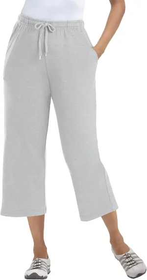 Woman Within Plus Size Sport Knit Capri Pant
