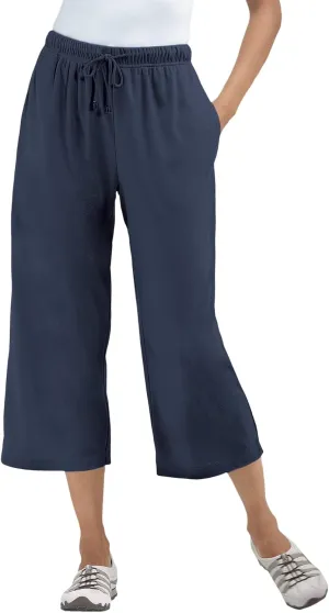 Woman Within Plus Size Sport Knit Capri Pant