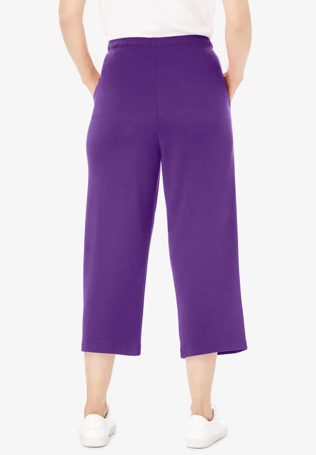 Woman Within Plus Size Sport Knit Capri Pant