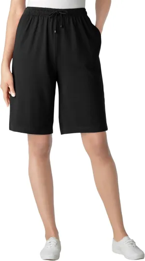 Woman Within Plus Size Sport Knit Short
