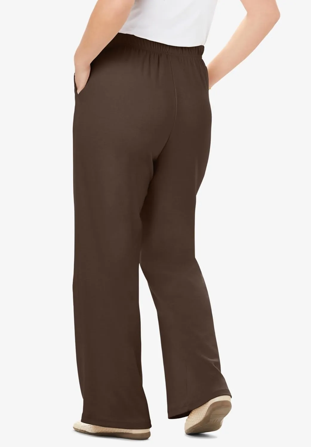 Woman Within Women's Plus Size 7-Day Knit Wide-Leg Pant