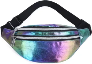 Women graphic Waist Fanny Pack Belt Bag Travel Hip Bum Chest Phone Pouch 1#, app. 22 x 7 x 12cm / 8.66 x 2.75 x 4.72in