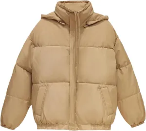 Women Overcoat Autumn Winter Thick Down Cotton Padded Cold Coat Female Hooded Loose Short Parkas Oversize Jacket