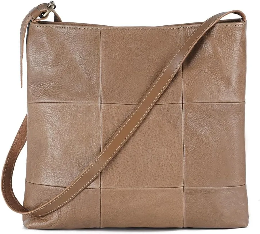 Women Soft Leather Hobo Handbag, Genuine Leather Purse with Shoulder Strap