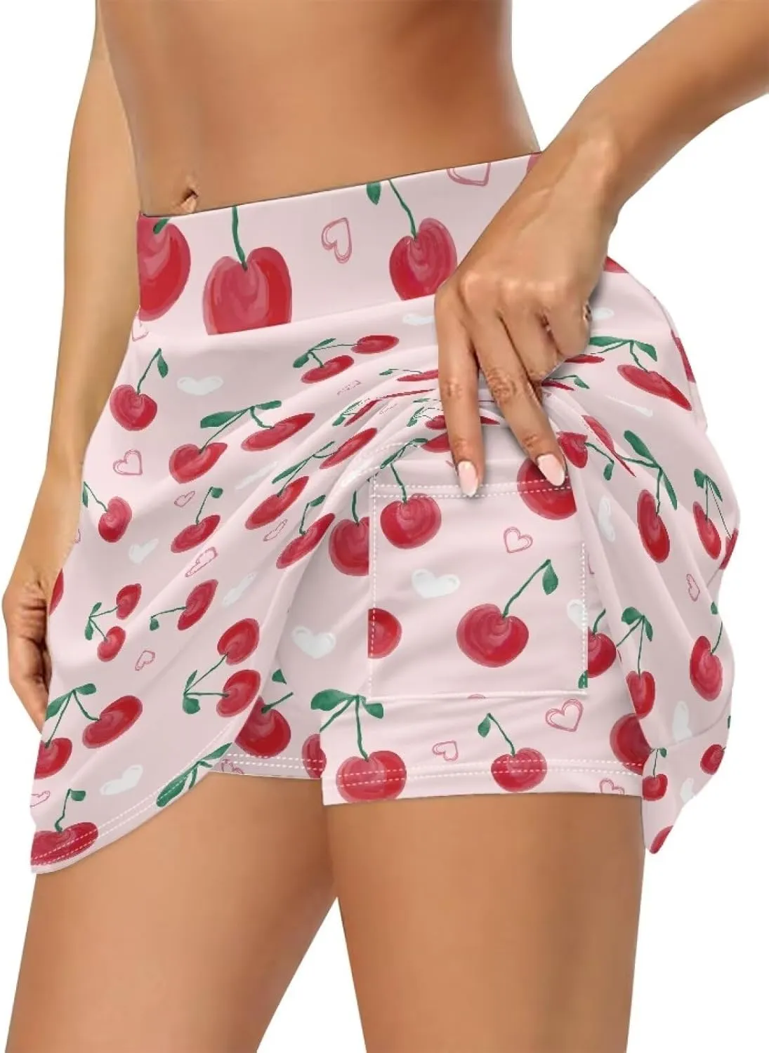 Women's Athletic Tennis Skirts with Pockets Built-in Shorts Golf Active Skirt for Running Gym Training Size XS-3XL