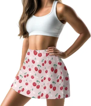 Women's Athletic Tennis Skirts with Pockets Built-in Shorts Golf Active Skirt for Running Gym Training Size XS-3XL