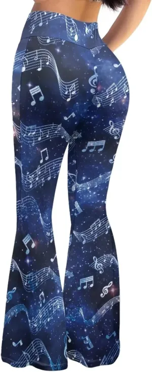 Womens Flare Leggings High Waisted Bell Bottom Yoga Pants for Women Girl Tummy Control Wide Leg Trousers Sweatpant