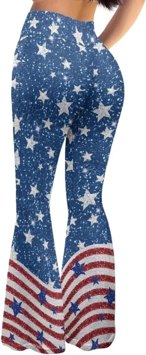 Womens Flare Leggings High Waisted Bell Bottom Yoga Pants for Women Girl Tummy Control Wide Leg Trousers Sweatpant