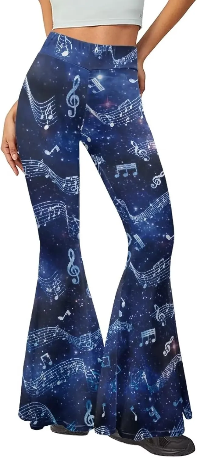 Womens Flare Leggings High Waisted Bell Bottom Yoga Pants for Women Girl Tummy Control Wide Leg Trousers Sweatpant