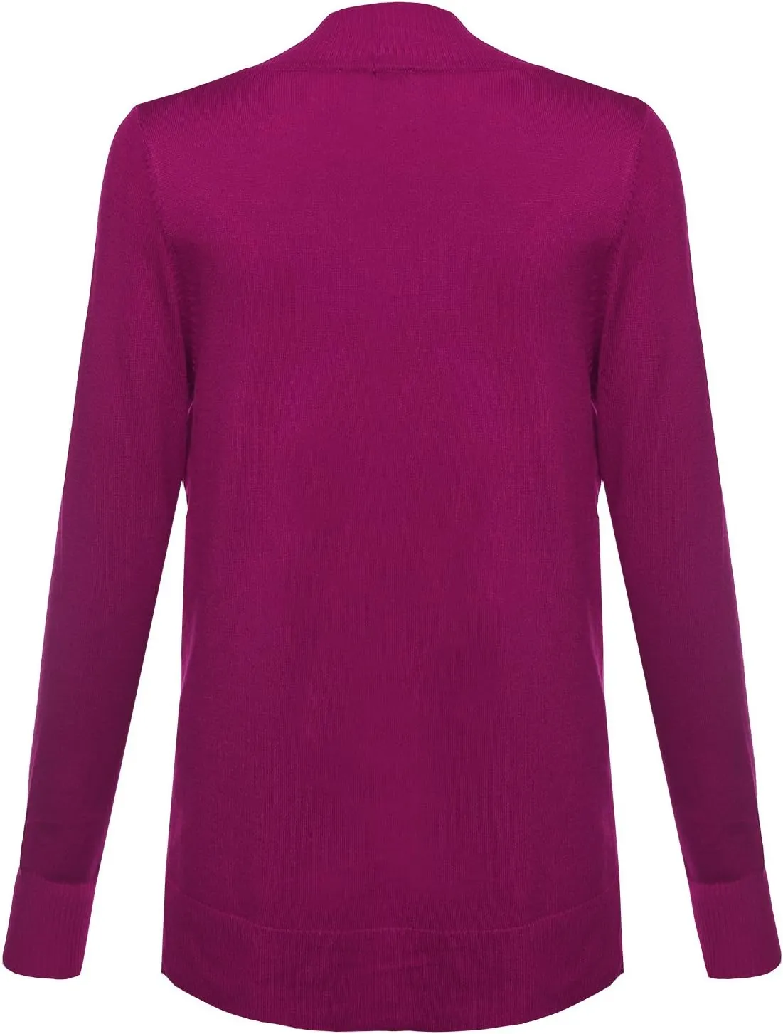 Women's Solid Soft Stretch Open Front Knit Cardigan