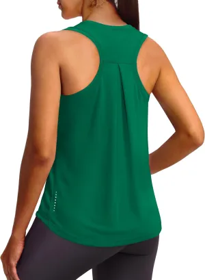 XIEERDUO Tank Top for Women Racerback Sleeveless Workout Tops Loose Fit Yoga Running Gym Shirts for Women