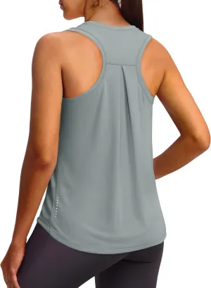 XIEERDUO Tank Top for Women Racerback Sleeveless Workout Tops Loose Fit Yoga Running Gym Shirts for Women