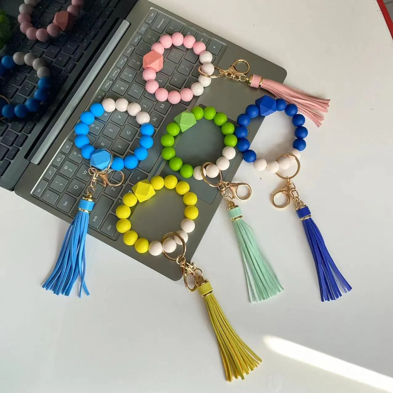 Z&R RETRO Keychain Beads Bracelet for Women