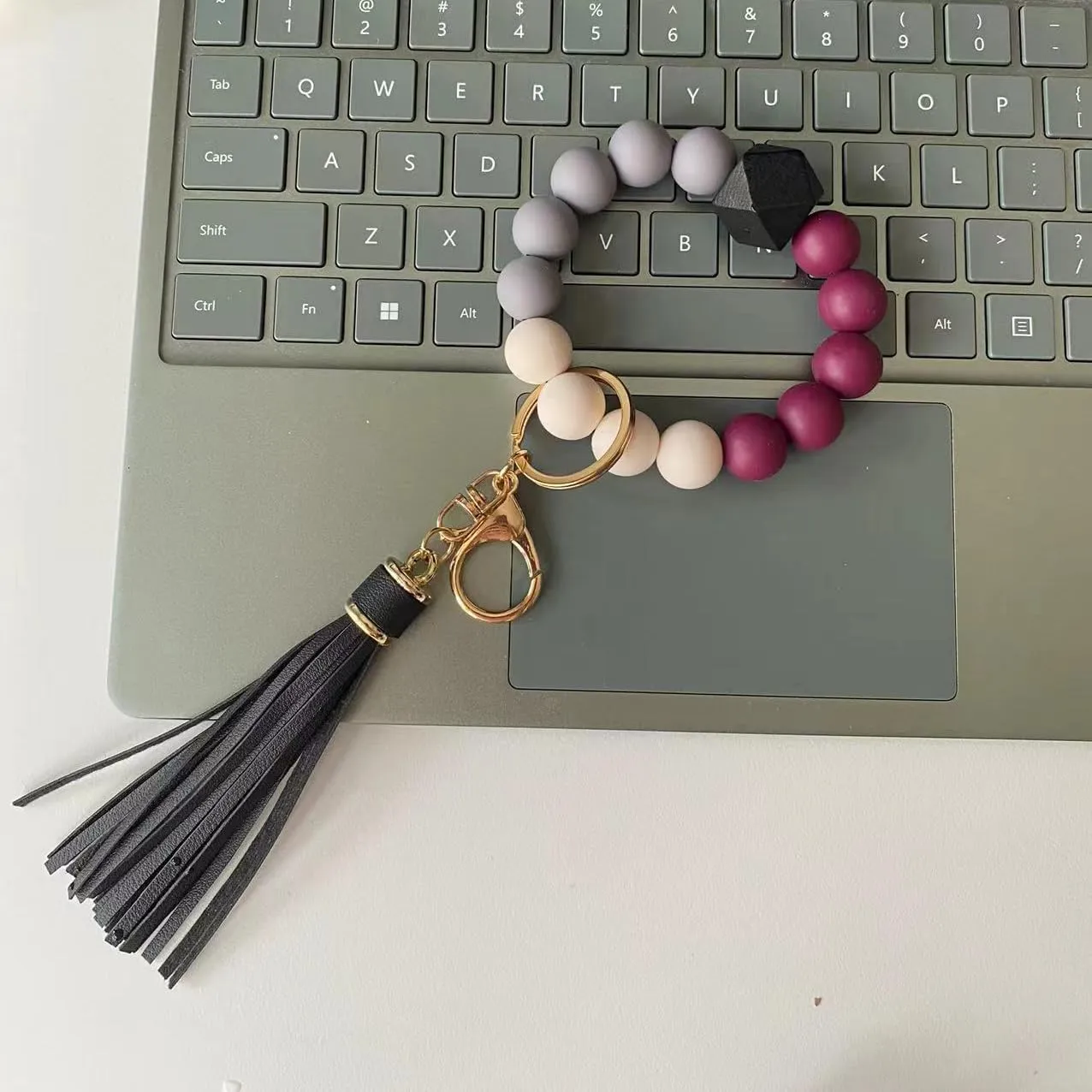 Z&R RETRO Keychain Beads Bracelet for Women